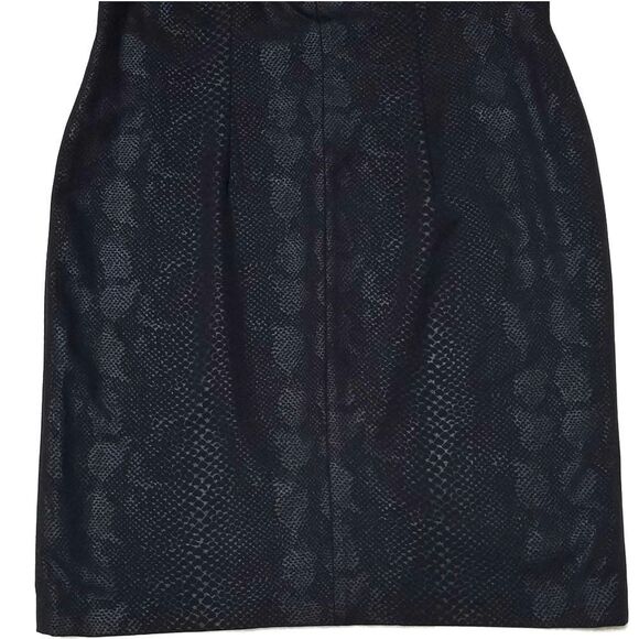 JONES New York Black Snakeskin Bodycon Midi Dress - Picture 4 of 9